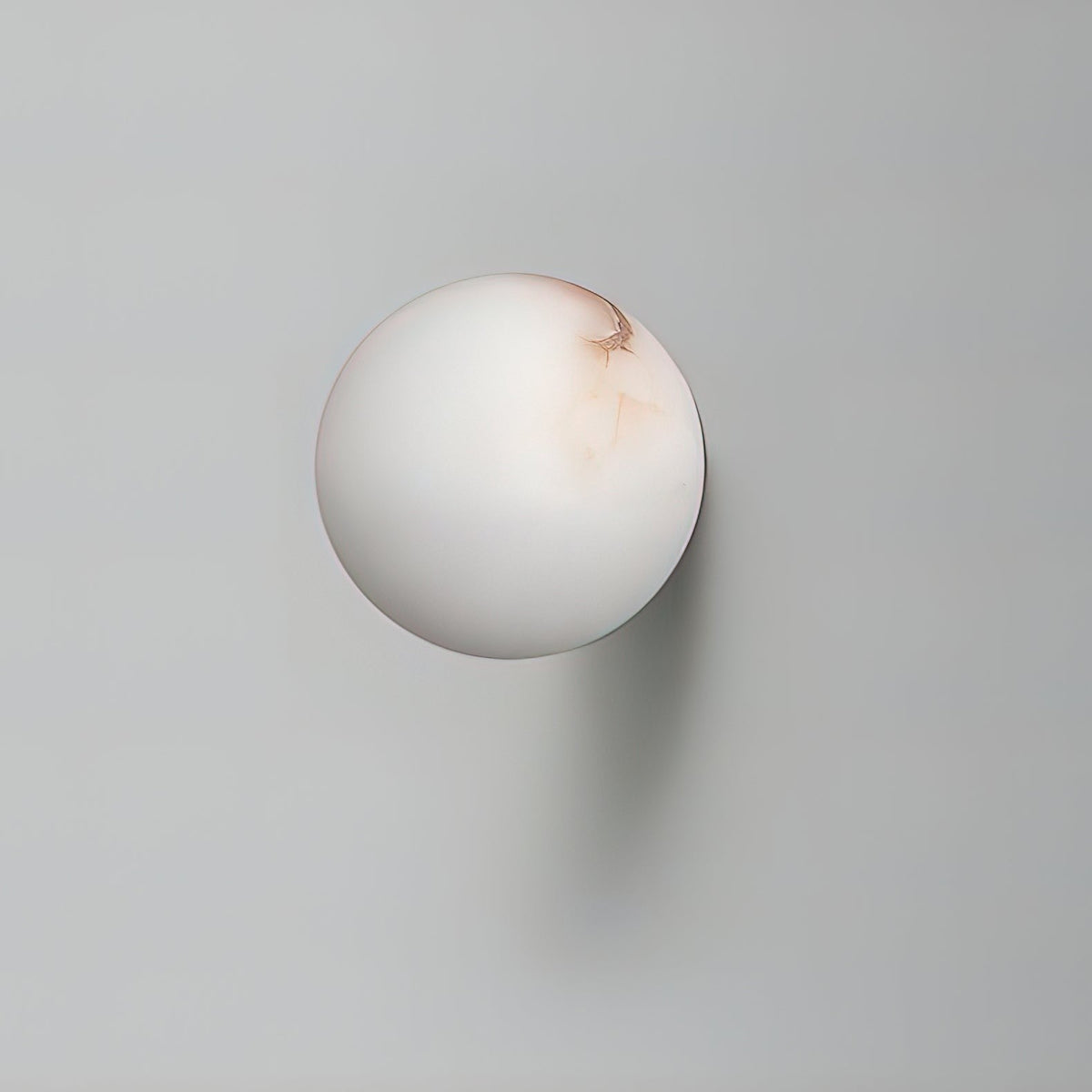 Alabaster Glow Mini Orb Wall Light, Bathroom Wall Sconce, detail 24