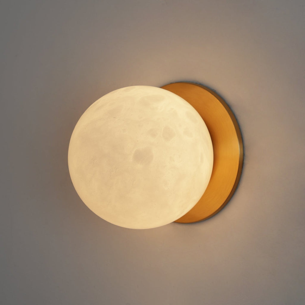 Alabaster Glow Mini Orb Wall Light, Bathroom Wall Sconce, detail 25