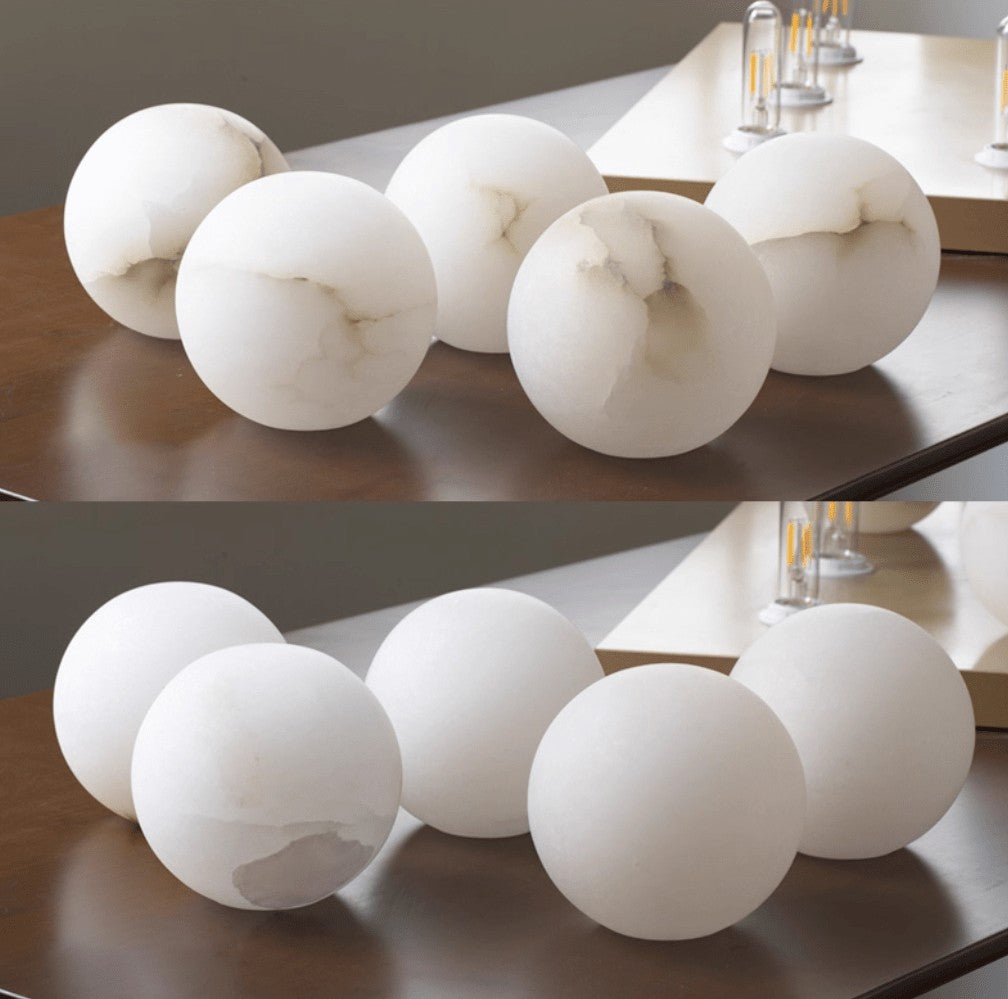 Alabaster Glow Mini Orb Wall Light, Bathroom Wall Sconce, detail 30
