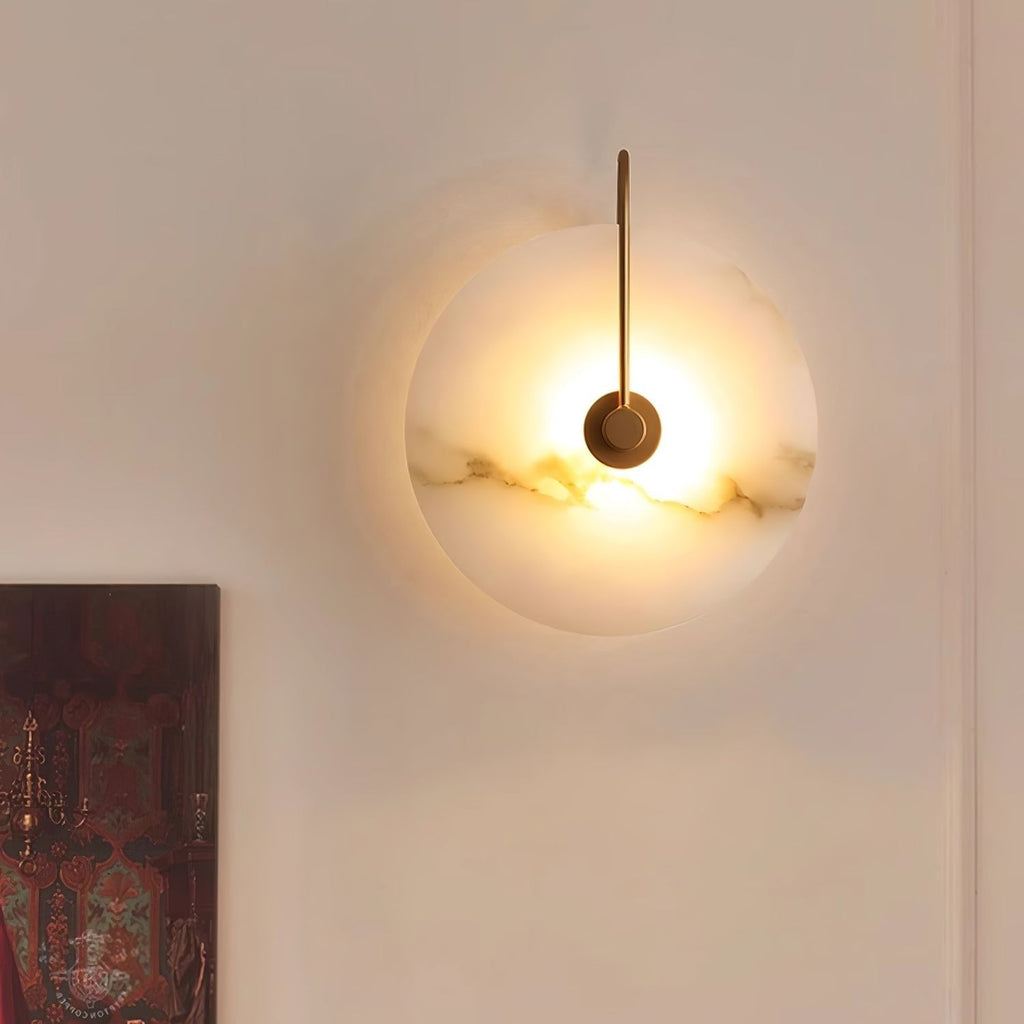Alabaster Glow Wall Light, Bedroom Wall Sconce, detail 15