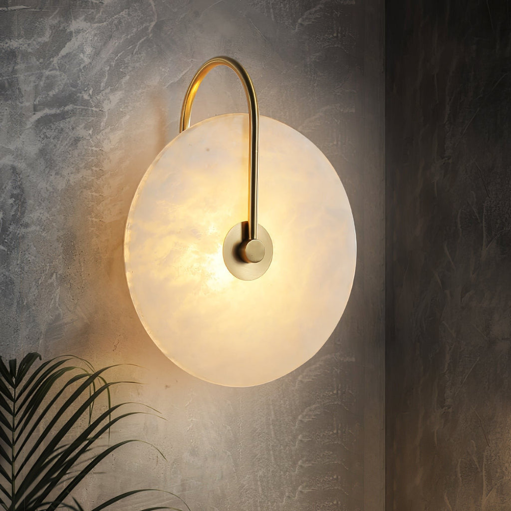 Alabaster Glow Wall Light, Bedroom Wall Sconce, detail 16