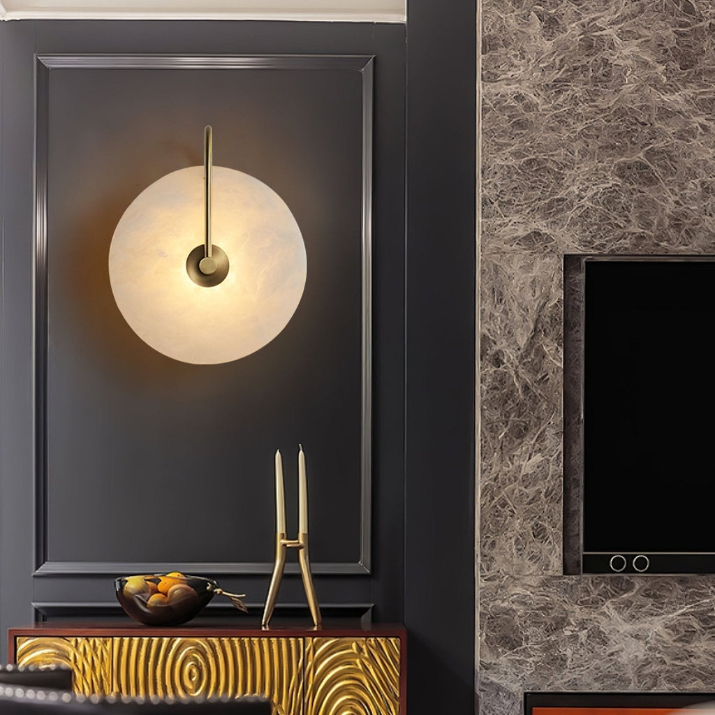 Alabaster Glow Wall Light, Bedroom Wall Sconce, detail 18