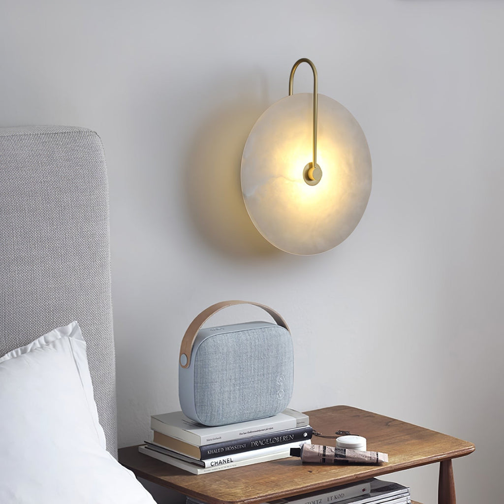 Alabaster Glow Wall Light, Bedroom Wall Sconce, detail 25