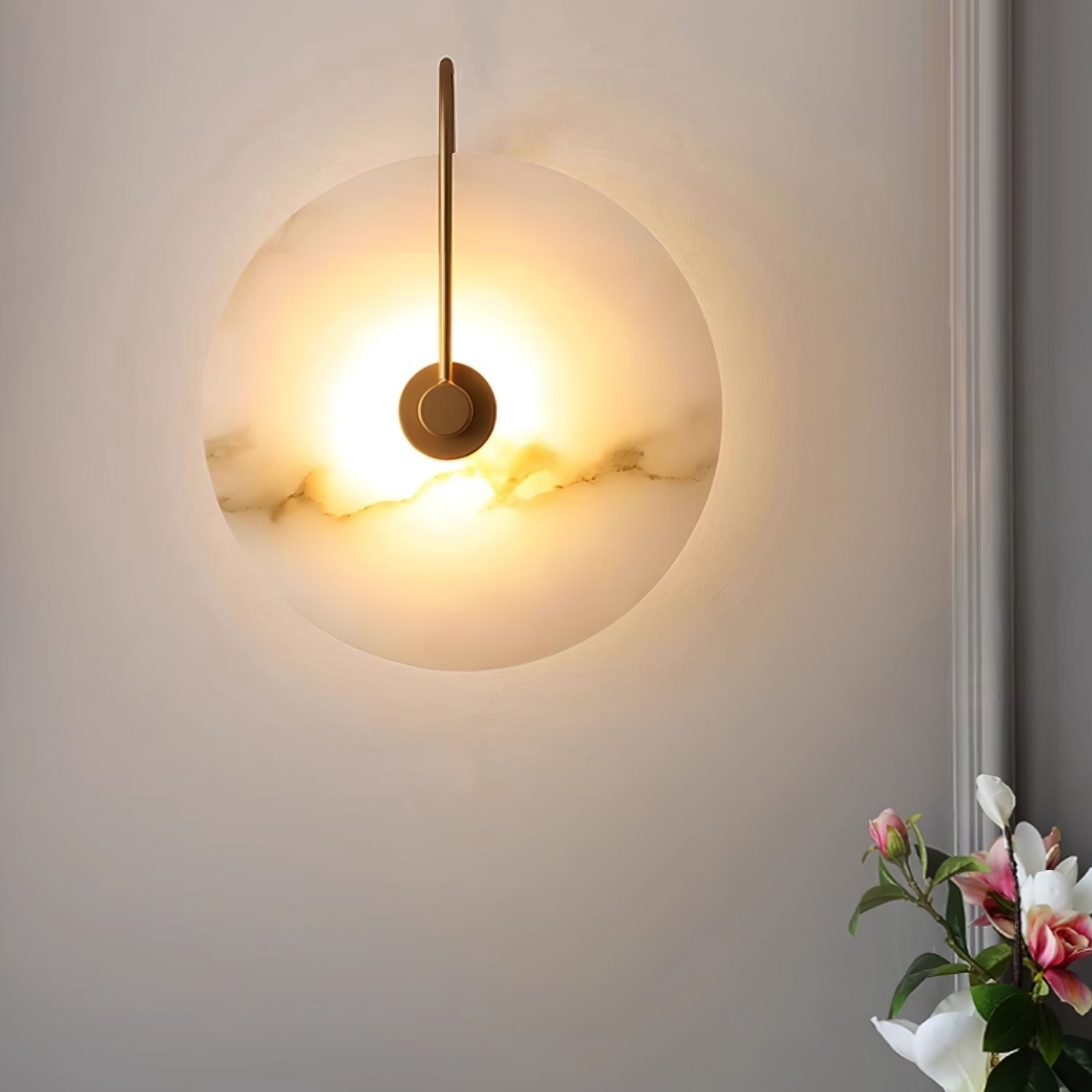 Alabaster Glow Wall Light, Bedroom Wall Sconce, detail 35