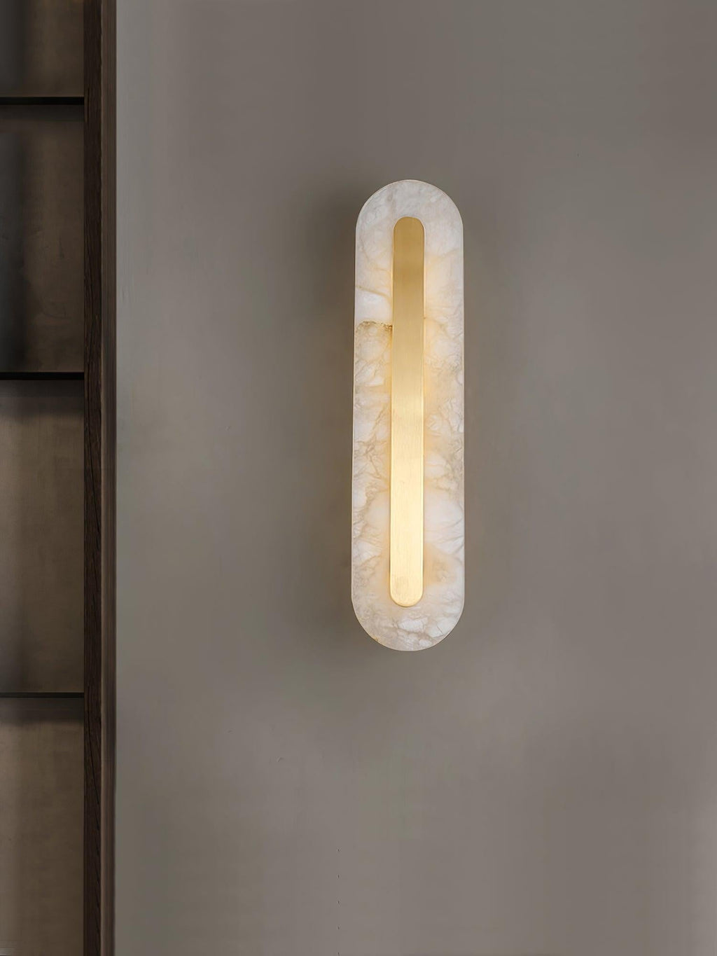 Alabaster Halo Wall Light, Bedroom Wall Sconce, detail 23