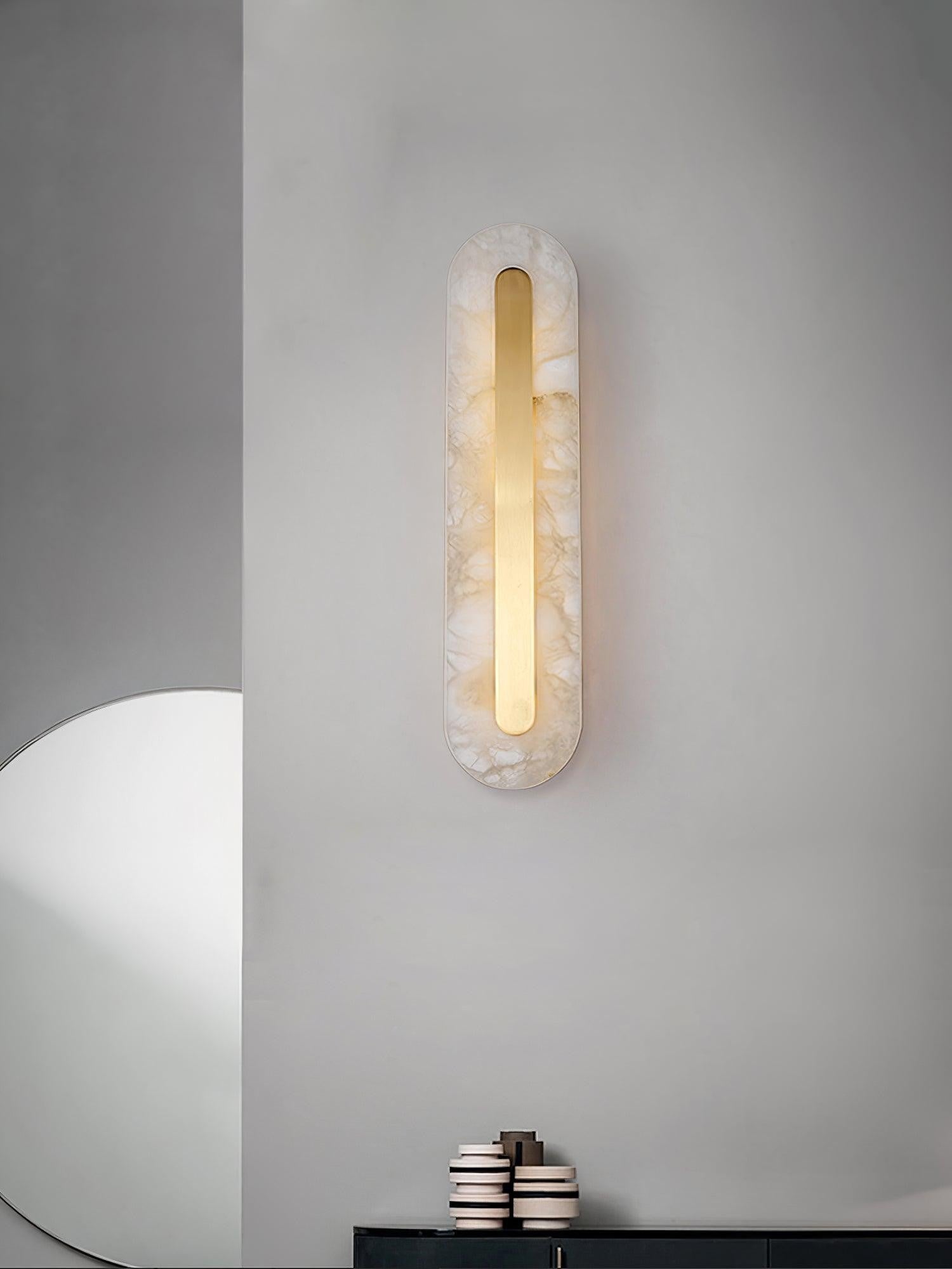 Alabaster Halo Wall Light, Bedroom Wall Sconce, detail 24