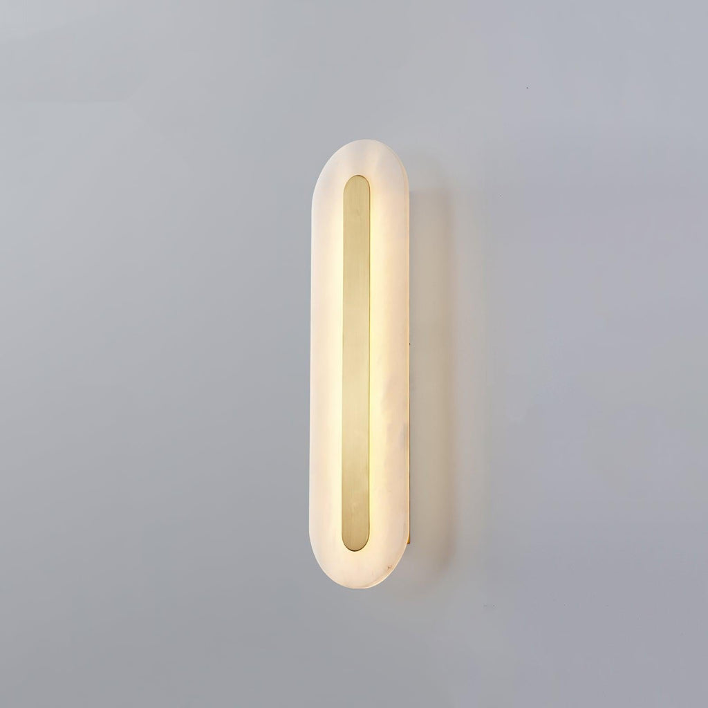 Alabaster Halo Wall Light, Bedroom Wall Sconce, detail 2