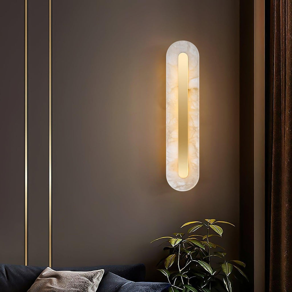 Alabaster Halo Wall Light, Bedroom Wall Sconce, detail 39