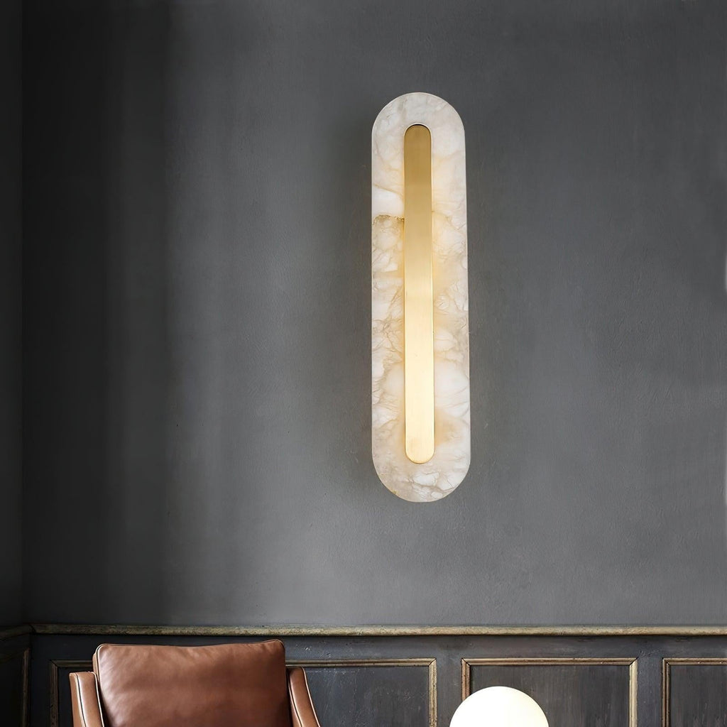 Alabaster Halo Wall Light, Bedroom Wall Sconce, detail 40