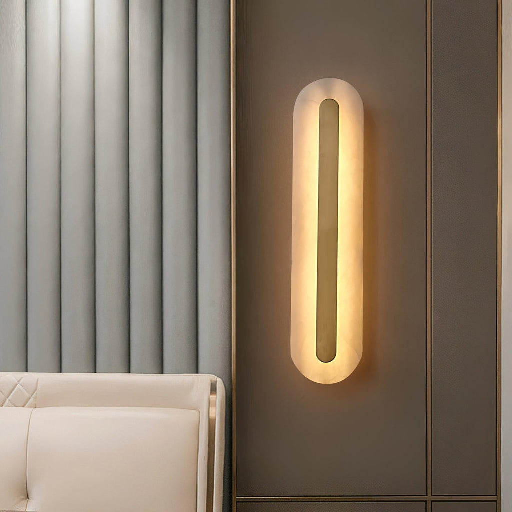 Alabaster Halo Wall Light, Bedroom Wall Sconce, detail 44