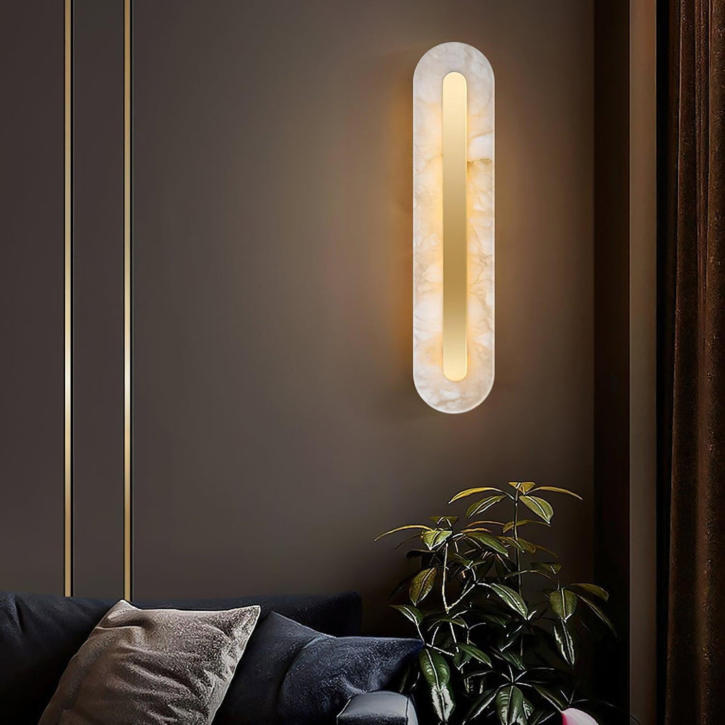 Alabaster Halo Wall Light, Bedroom Wall Sconce, detail 46