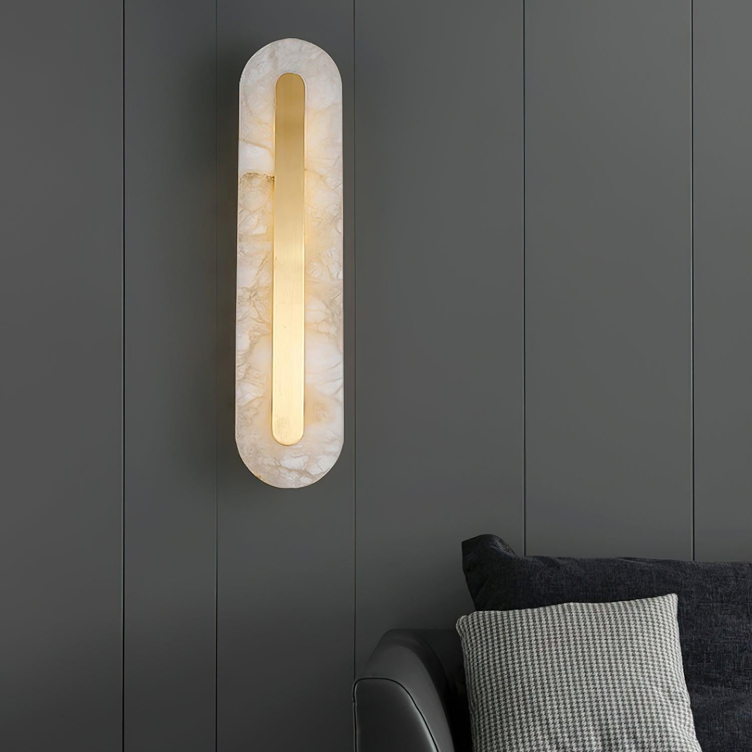Alabaster Halo Wall Light, Bedroom Wall Sconce, detail 48