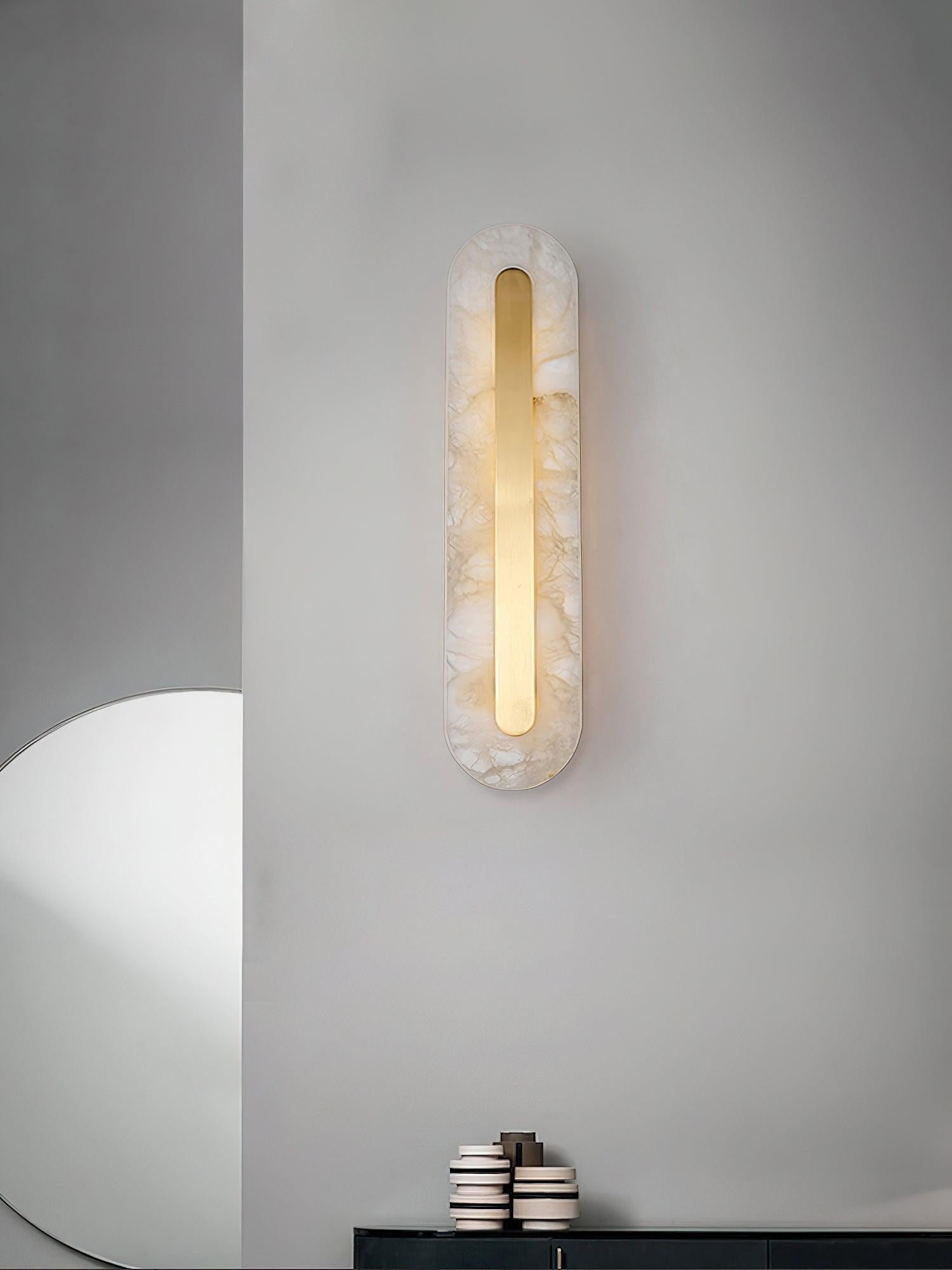 Alabaster Halo Wall Light, Bedroom Wall Sconce, detail 51
