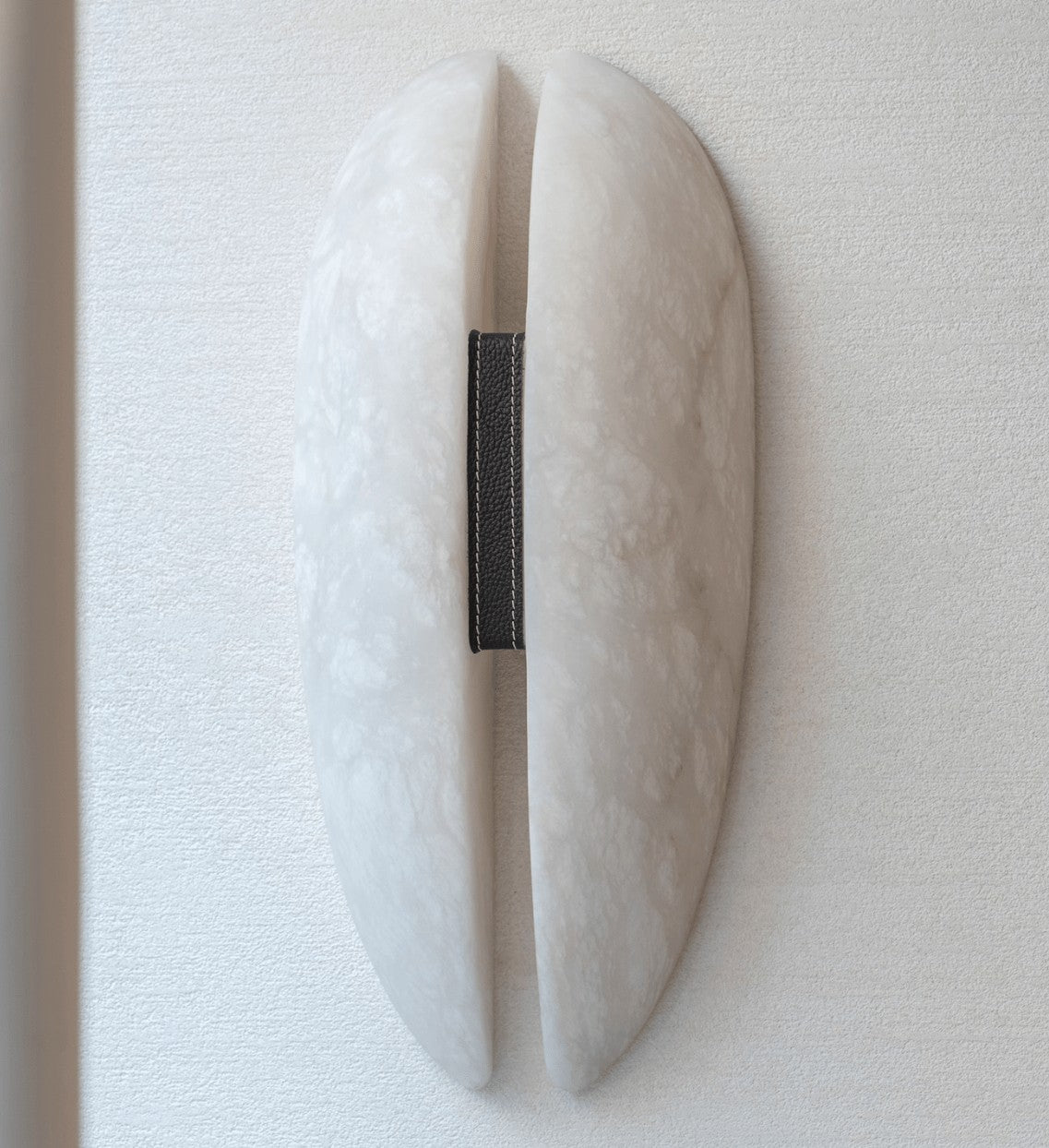 Alabaster Veil LED Wall Light, Bedroom Wall Sconce, detail 9