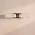 Aloria Alabaster Wall Light, Bedroom Wall Sconce, Metal, L 32cm x W 20cm x H 7cm