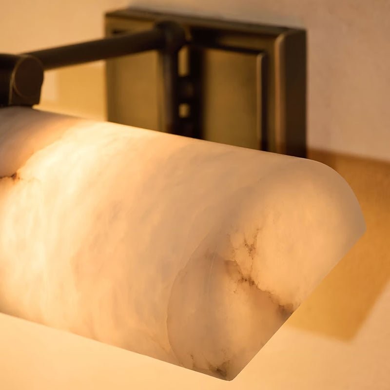 Aloria Alabaster Wall Light, Bedroom Wall Sconce, detail 4