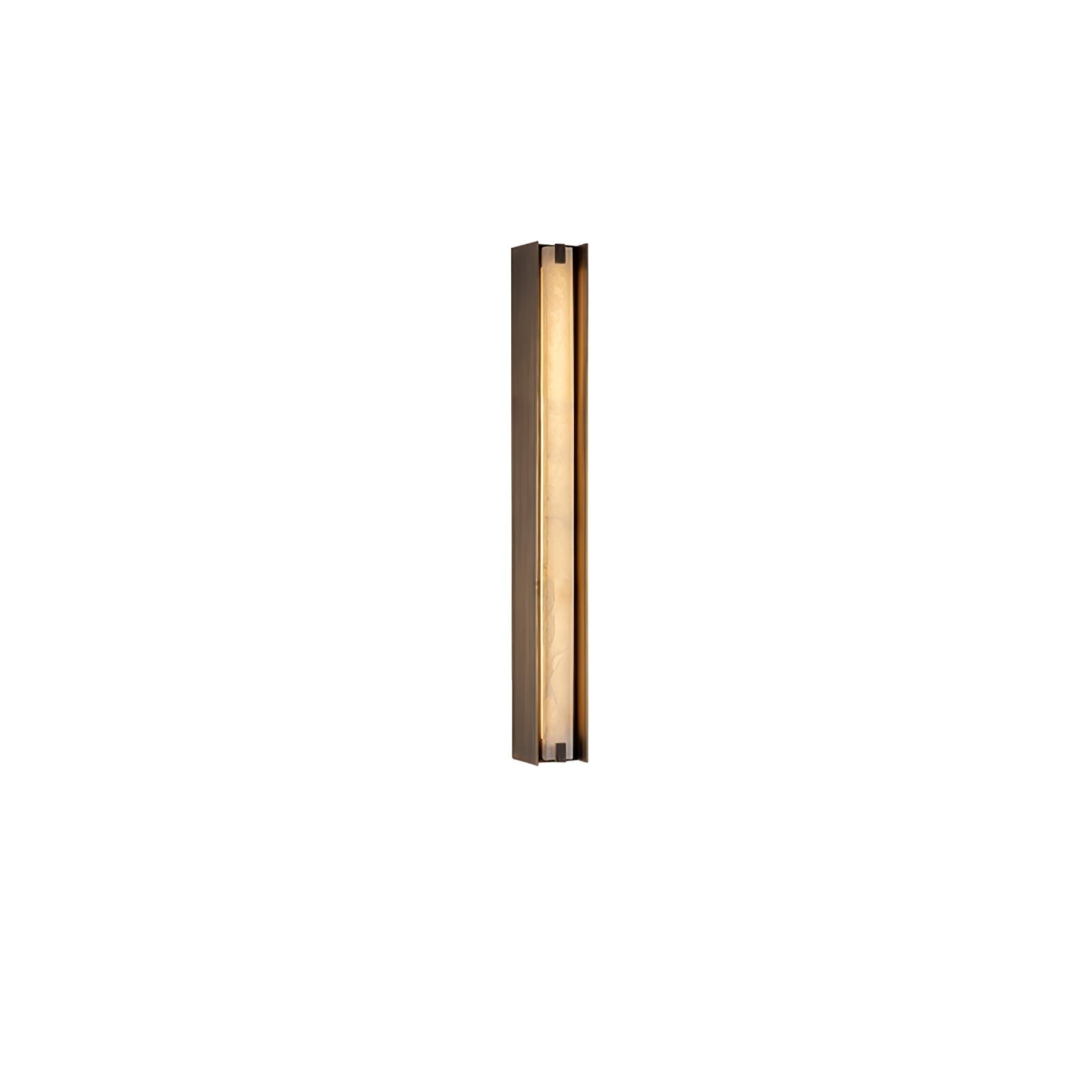Alvara Alabaster Vertical Wall Light, Bedroom Wall Sconce, Dia 6cm x H 55cm