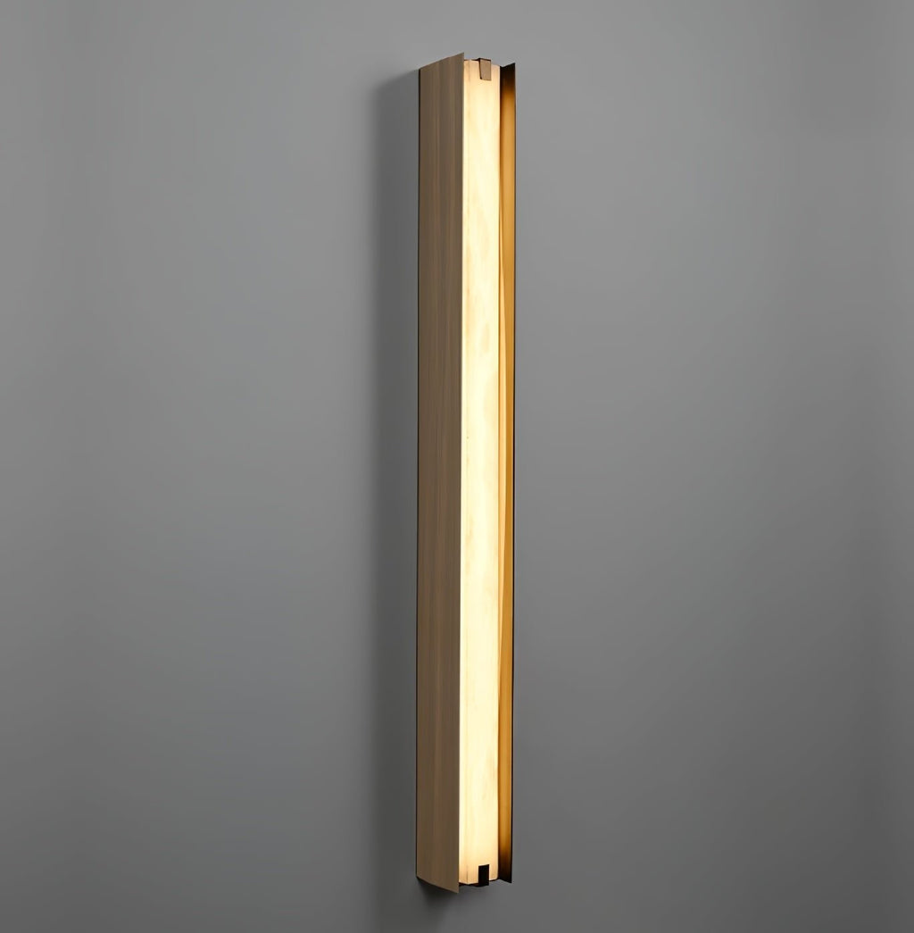 Alvara Alabaster Vertical Wall Light, Bedroom Wall Sconce, detail 16