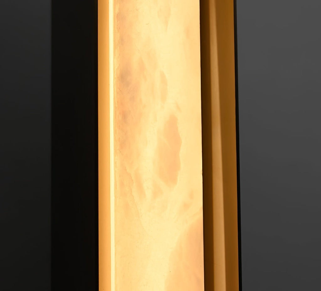 Alvara Alabaster Vertical Wall Light, Bedroom Wall Sconce, detail 17