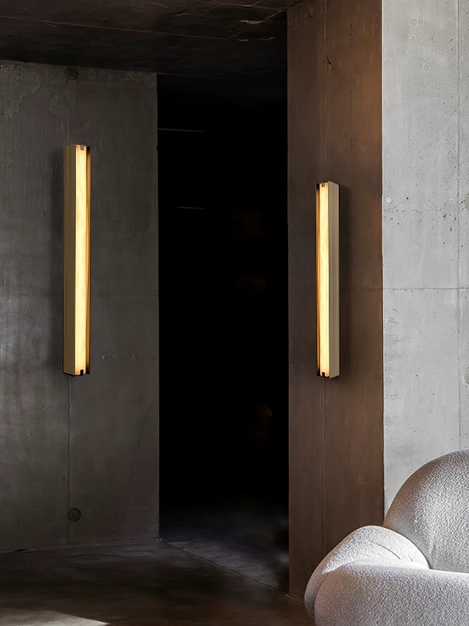 Alvara Alabaster Vertical Wall Light, Bedroom Wall Sconce, detail 26