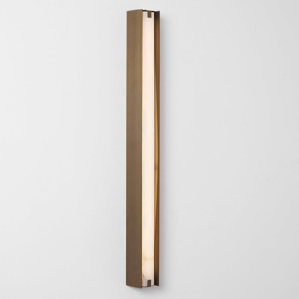 Alvara Alabaster Vertical Wall Light, Bedroom Wall Sconce, detail 36