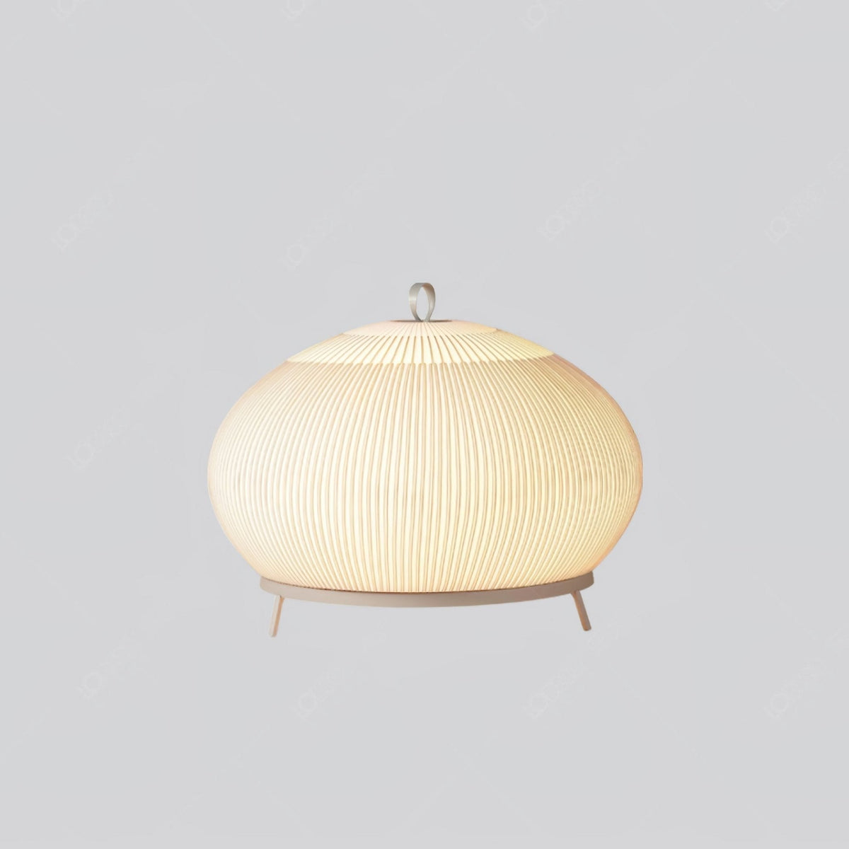 Alvora Fabric Lantern Table Light, Bedside Table Lamp, ∅ 17.7″ x H 21.3″