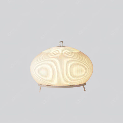 Alvora Fabric Lantern Table Light, Bedside Table Lamp, ∅ 17.7″ x H 21.3″