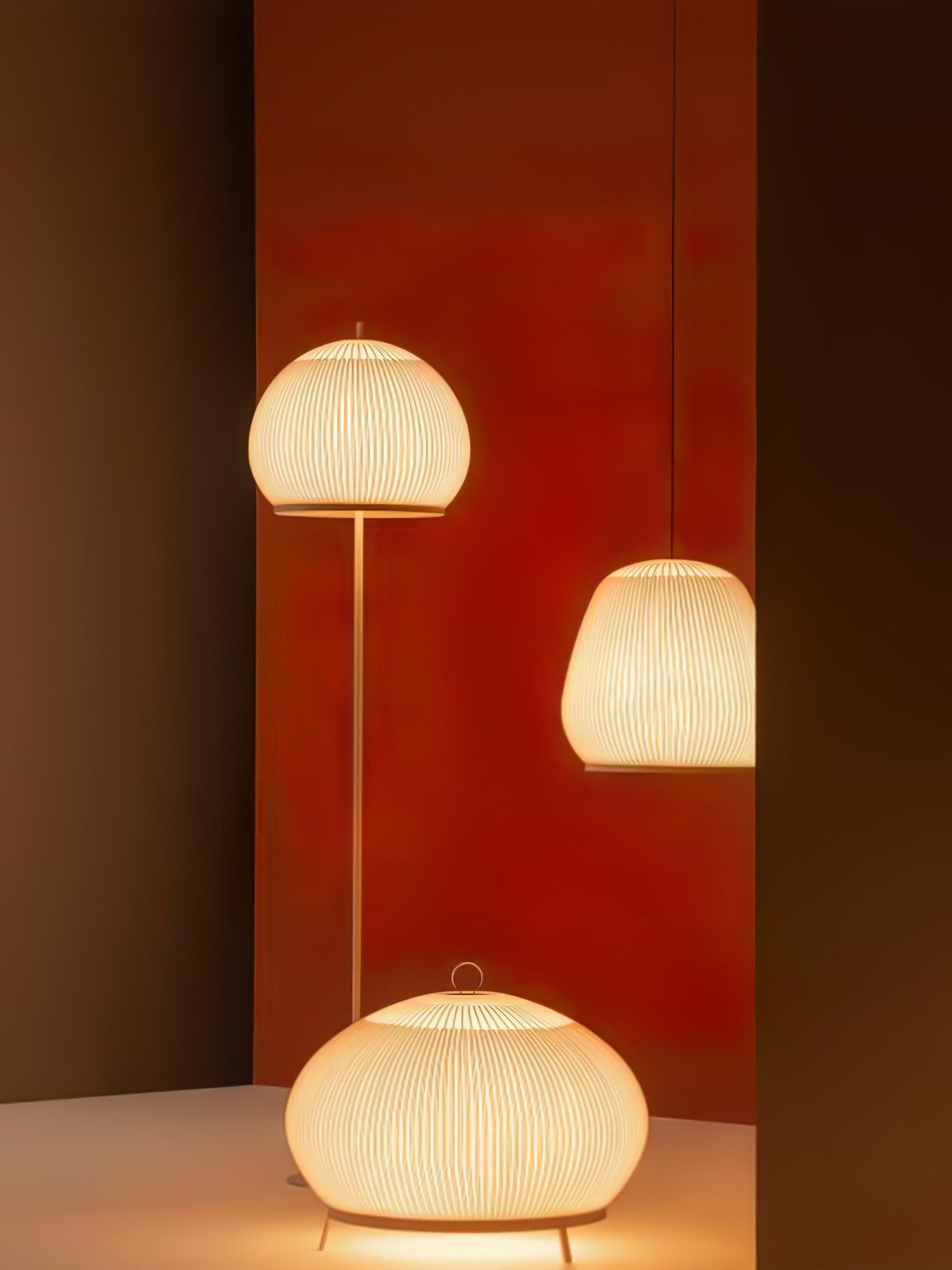 Alvora Fabric Lantern Table Light, Bedside Table Lamp, detail 14
