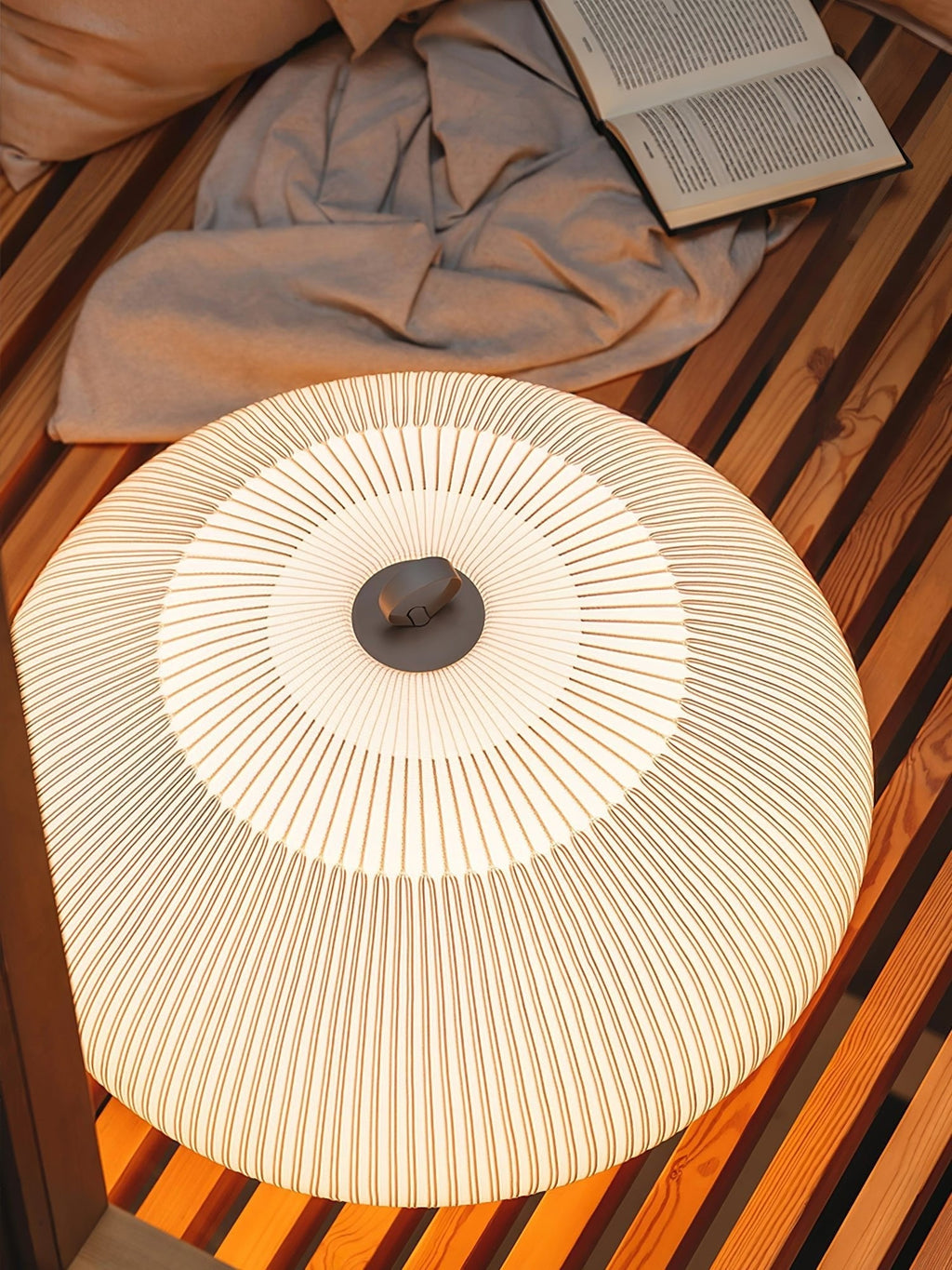 Alvora Fabric Lantern Table Light, Bedside Table Lamp, detail 7
