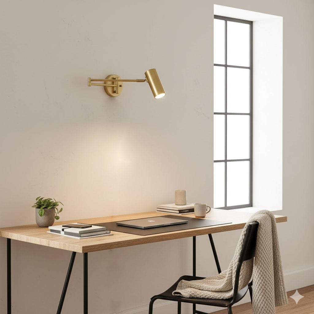 Arclume Pivot Arm Wall Light, Hardwired Wall Sconce, detail 11