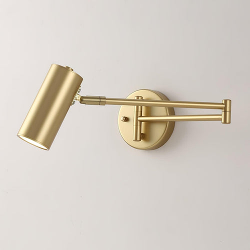 Arclume Pivot Arm Wall Light, Hardwired Wall Sconce, Metal, L 12.6″ x H 4.7″ (Wall switch)