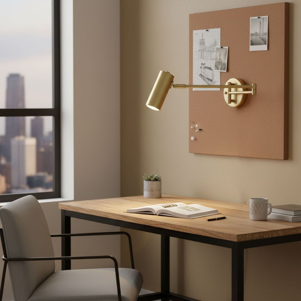 Arclume Pivot Arm Wall Light, Hardwired Wall Sconce, detail 7