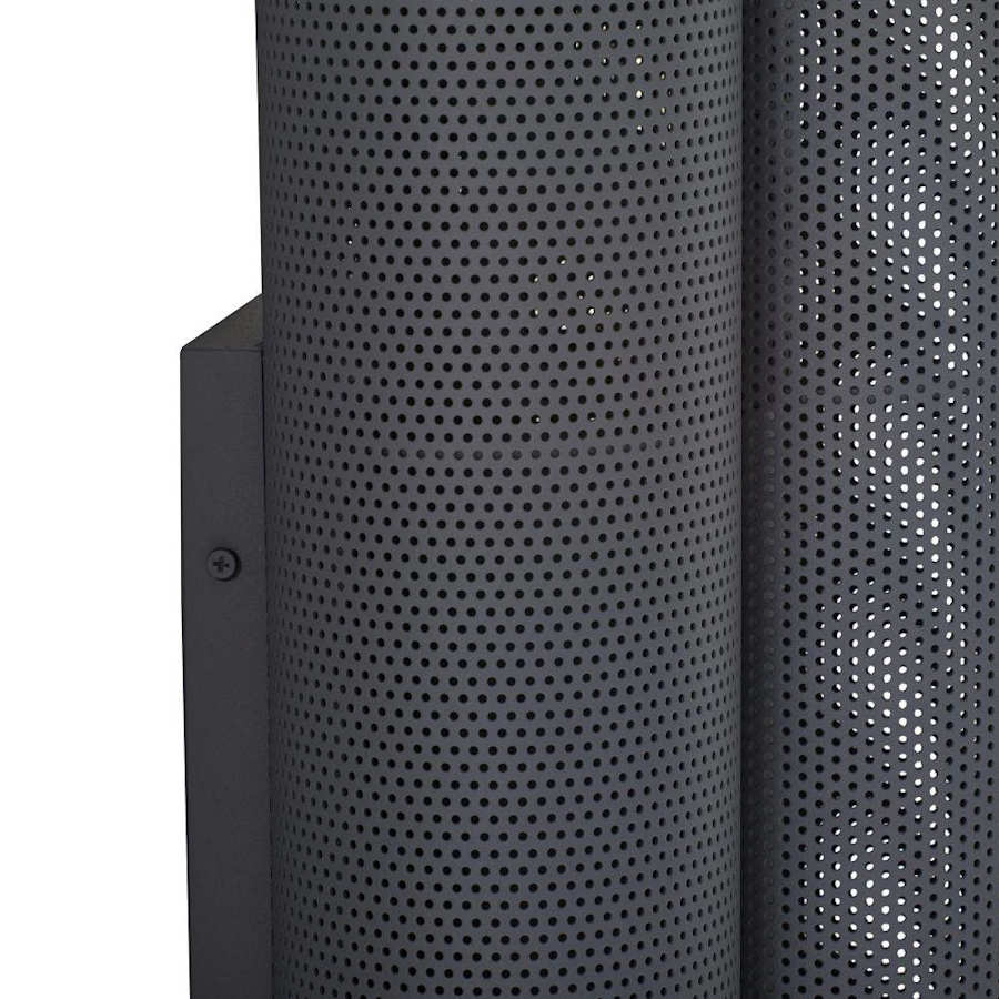 Punch 2 Light 49" Tall Exterior Wall Light with Mesh Steel Shades, Outdoor Wall Light, detail 10