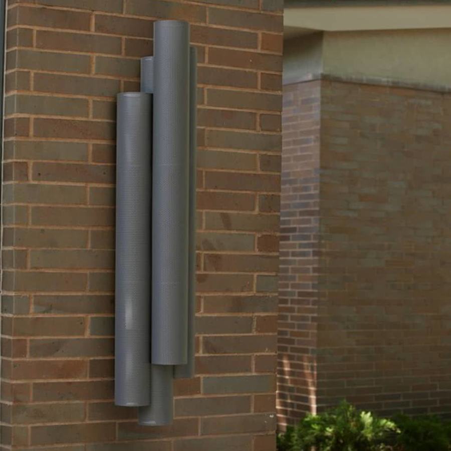 Punch 2 Light 49" Tall Exterior Wall Light with Mesh Steel Shades, Outdoor Wall Light, detail 11
