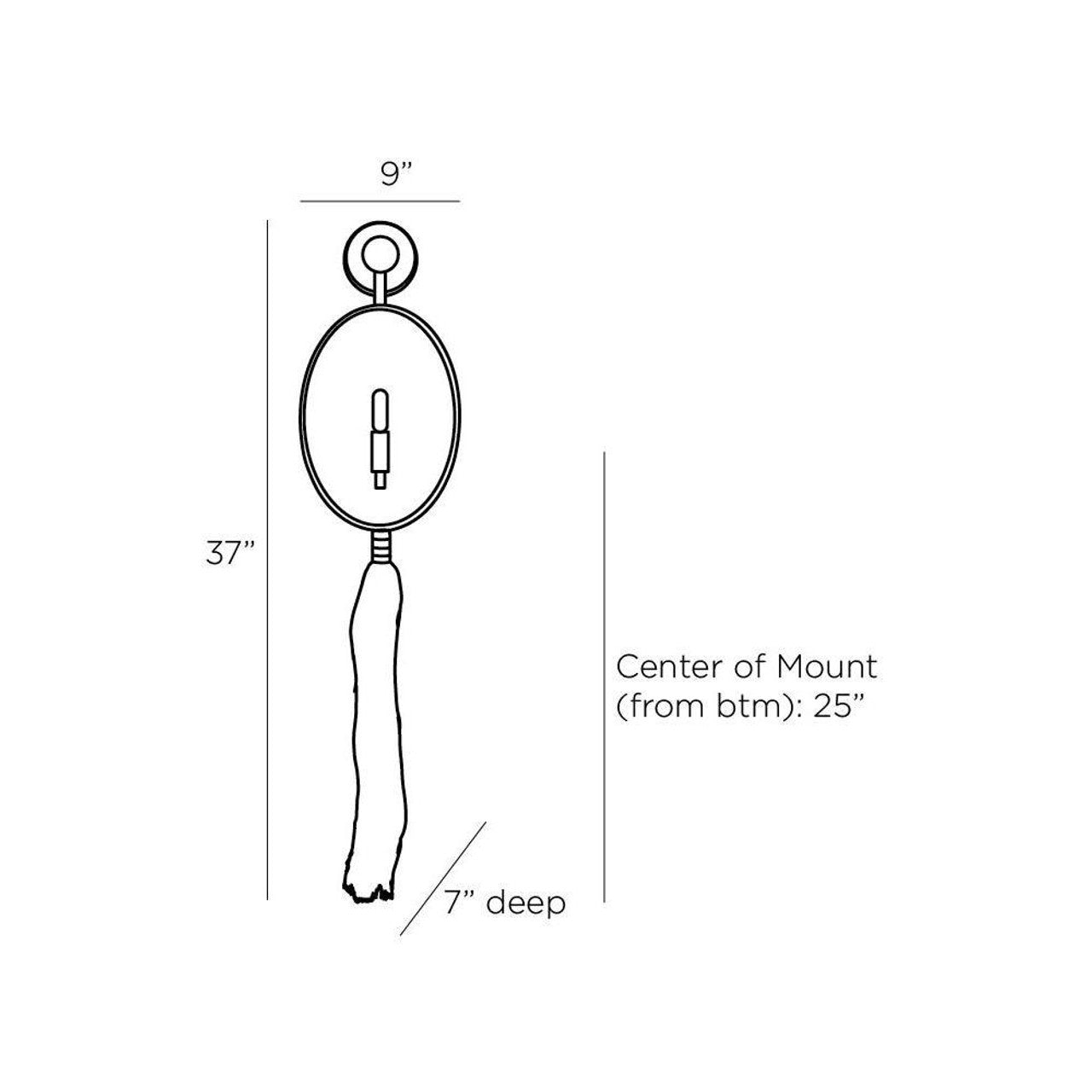 Aramis Wall Light, Hardwired Wall Sconce, detail 7
