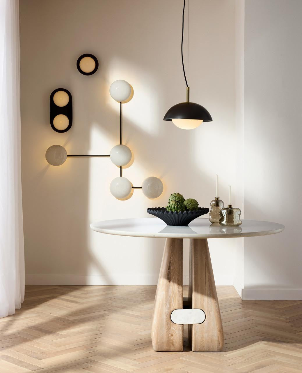 Glaze Sculptural Wall Light, Hardwired Wall Sconce, detail 10