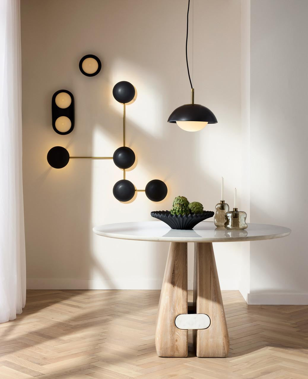 Glaze Sculptural Wall Light, Hardwired Wall Sconce, detail 11