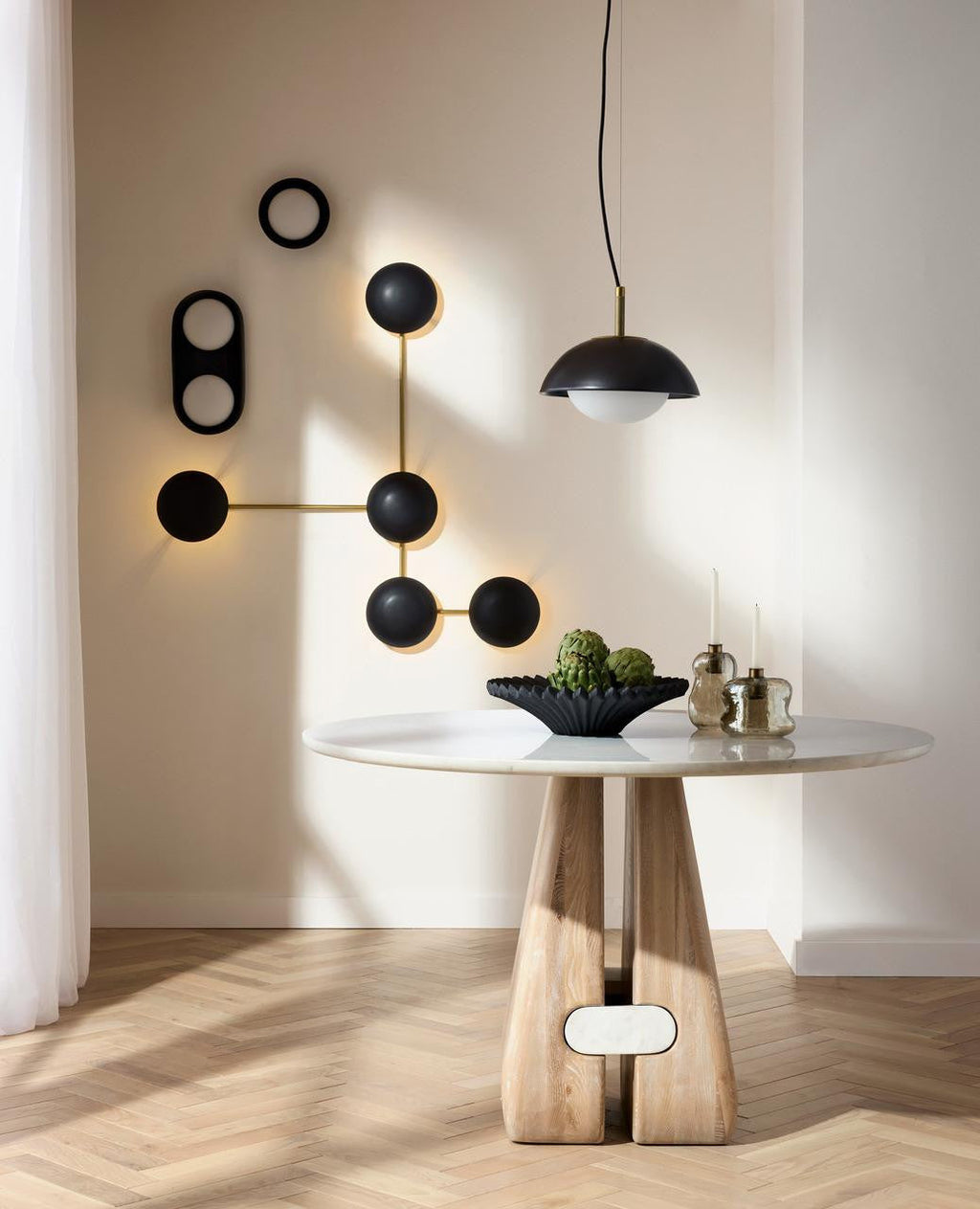 Glaze Sculptural Wall Light, Hardwired Wall Sconce, detail 12