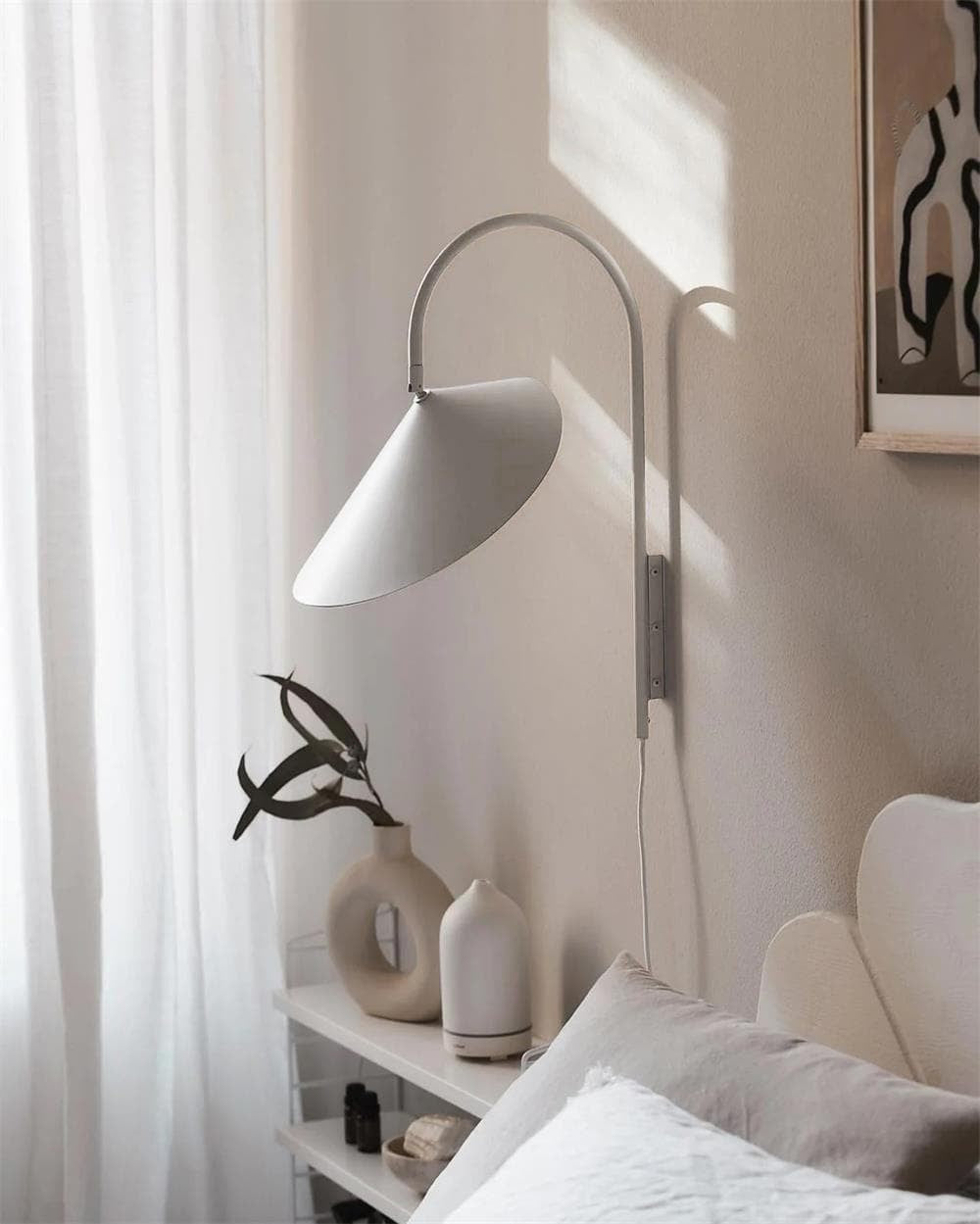 Aruma Swivel Wall Light, Bedroom Wall Sconce, detail 7