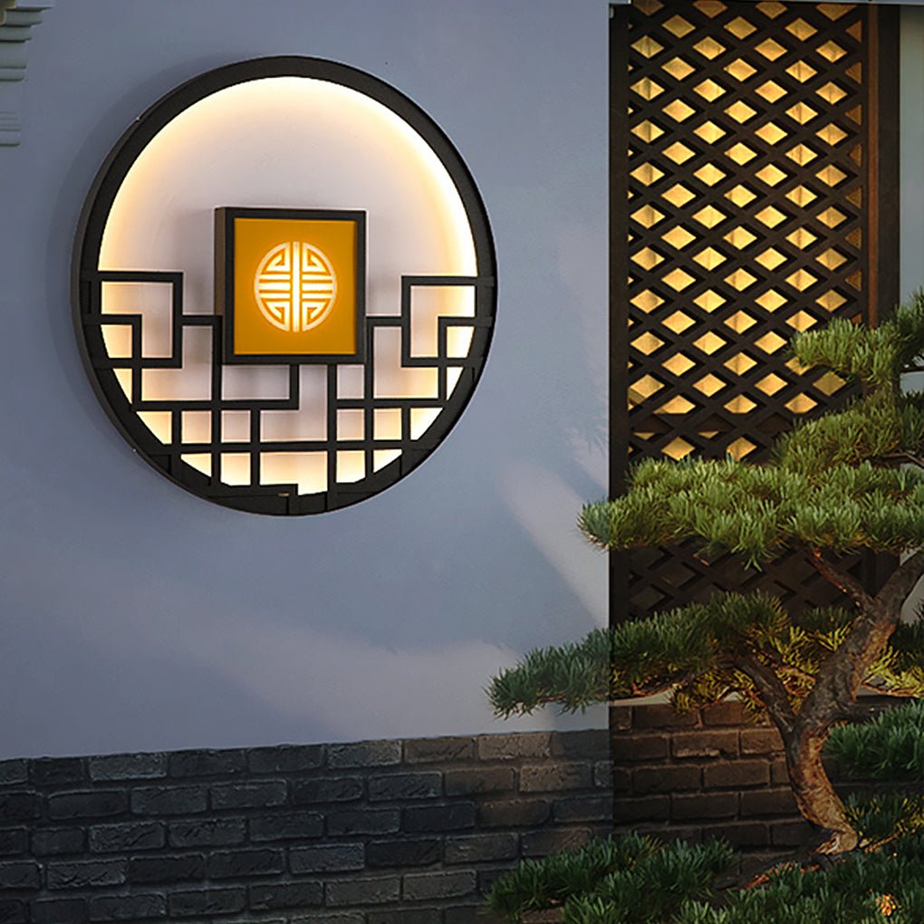 Asian Style Exterior LED Landscape Decorative Lighting Wall Light for Villa Courtyard, Outdoor Wall Light, detail 2