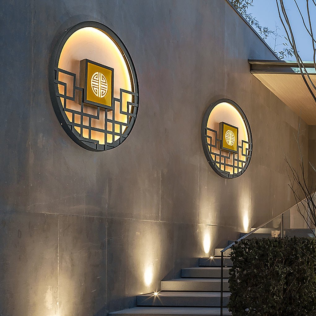 Asian Style Exterior LED Landscape Decorative Lighting Wall Light for Villa Courtyard, Outdoor Wall Light, detail 5