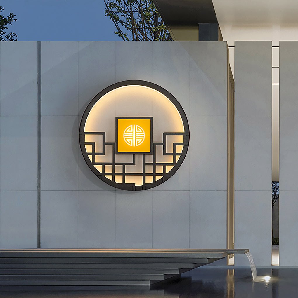 Asian Style Exterior LED Landscape Decorative Lighting Wall Light for Villa Courtyard, Outdoor Wall Light, detail 4