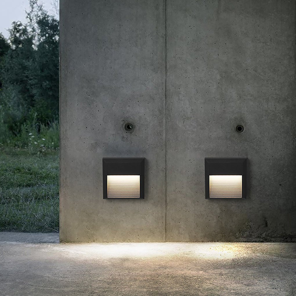 Waterproof Exterior LED Step Lights Corner Lamp for Villa Courtyard Garden, Outdoor Wall Light, detail 8