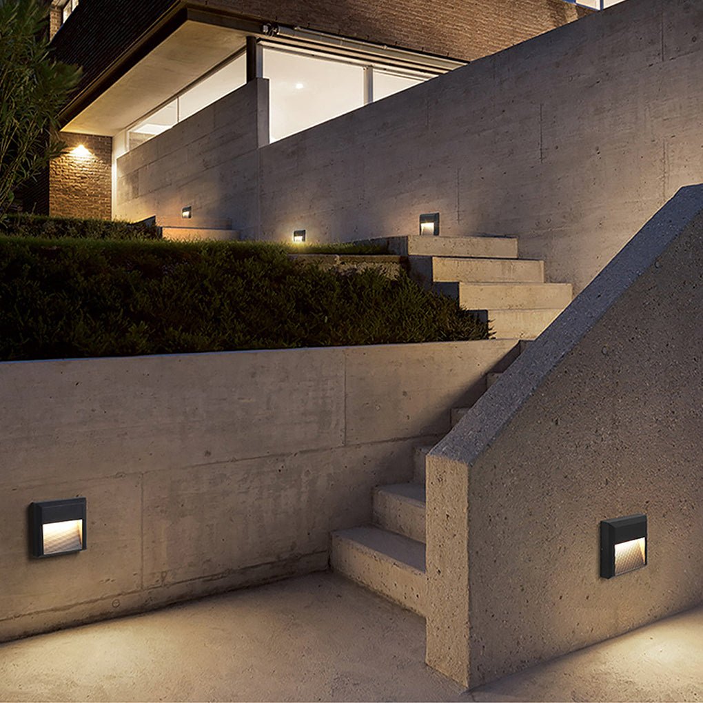 Waterproof Exterior LED Step Lights Corner Lamp for Villa Courtyard Garden, Outdoor Wall Light, detail 6