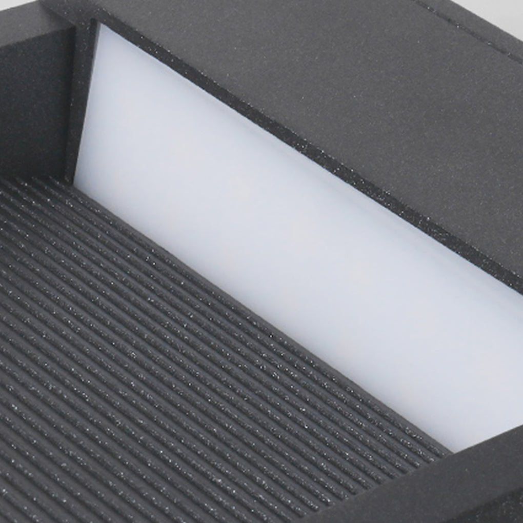 Waterproof Exterior LED Step Lights Corner Lamp for Villa Courtyard Garden, Outdoor Wall Light, detail 14