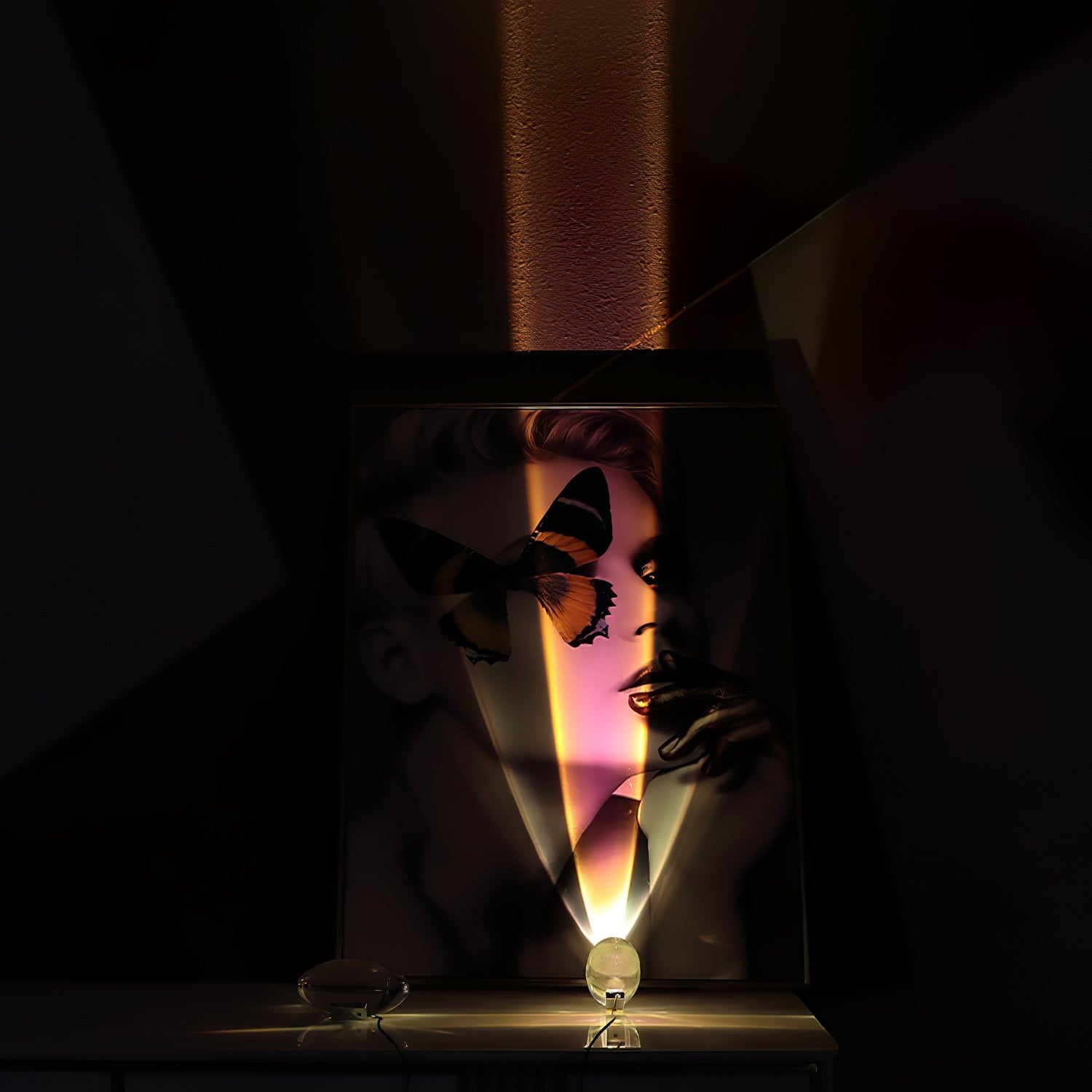Atman Crystal Glow Table Light, Bedside Table Lamp, detail 13