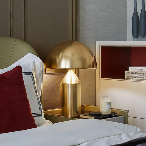 Atollo Metal Table Light, Bedside Table Lamp, detail 2