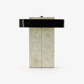Aurelius Marble Accent Table Light, Bedside Table Lamp, ∅ 11.8″ x H 14.9″