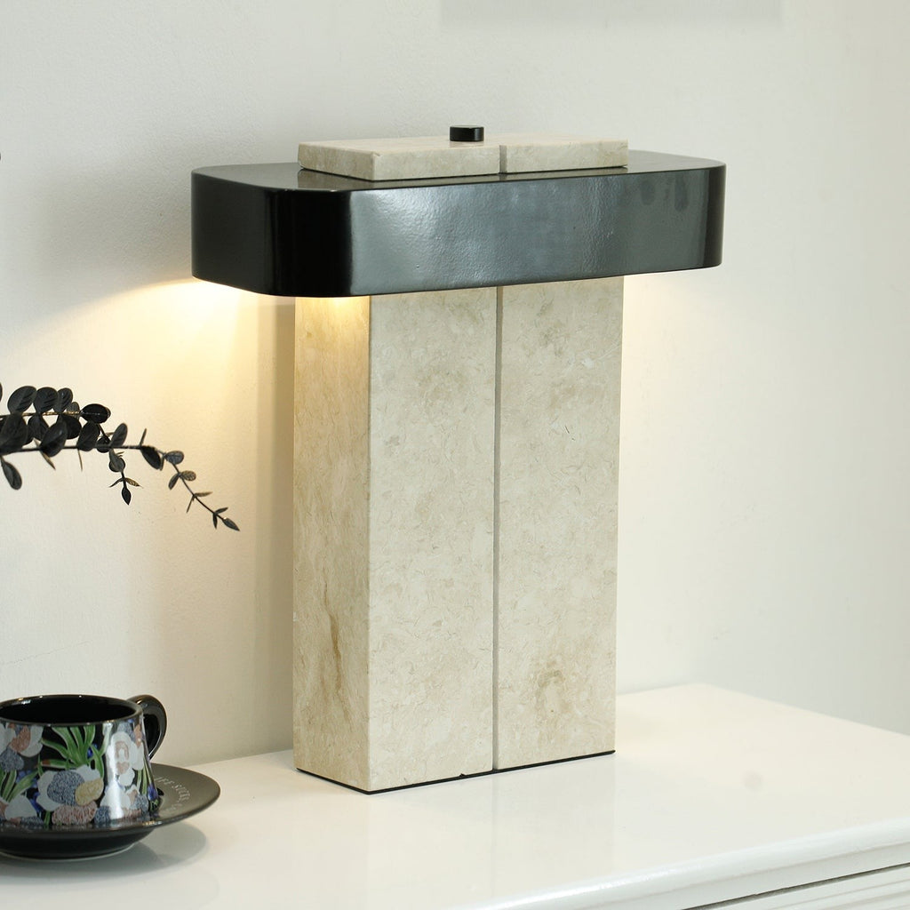 Aurelius Marble Accent Table Light, Bedside Table Lamp, detail 13