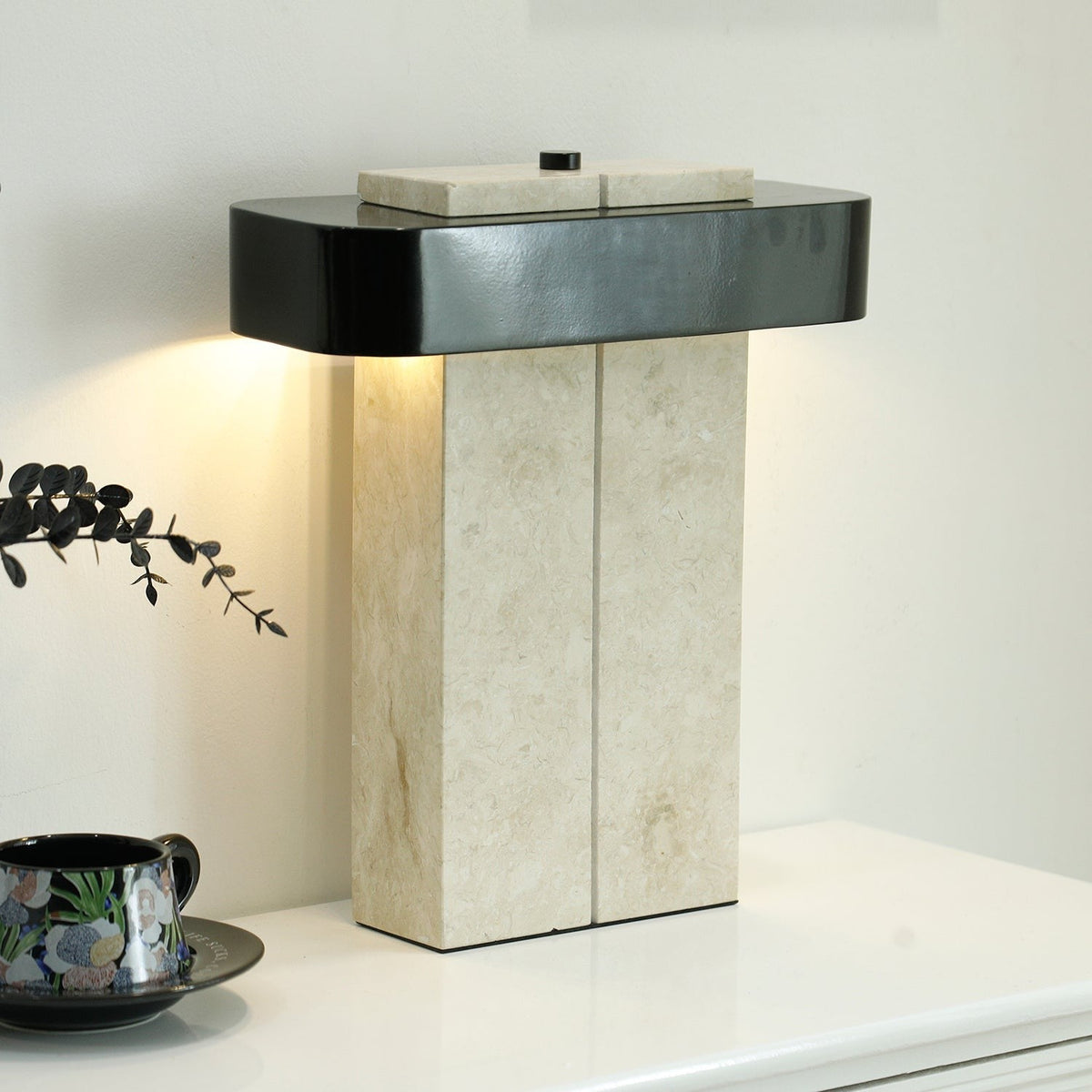 Aurelius Marble Accent Table Light, Bedside Table Lamp, detail 13